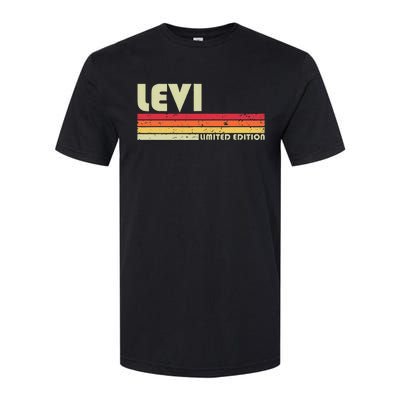 Levi Gift Name Personalized Funny Retro Vintage Birthday Softstyle CVC T-Shirt