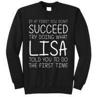 Lisa Gift Name Personalized Birthday Funny Christmas Joke Sweatshirt