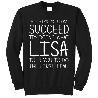 Lisa Gift Name Personalized Birthday Funny Christmas Joke Sweatshirt