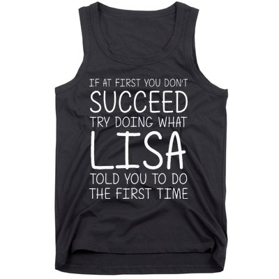 Lisa Gift Name Personalized Birthday Funny Christmas Joke Tank Top