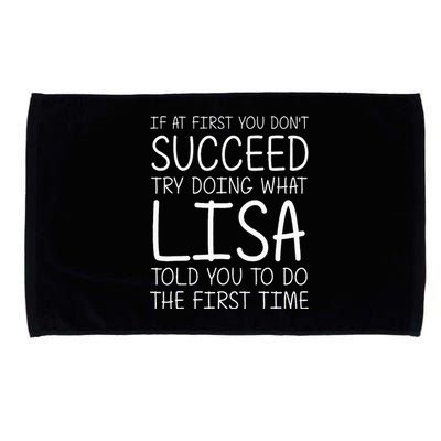 Lisa Gift Name Personalized Birthday Funny Christmas Joke Microfiber Hand Towel