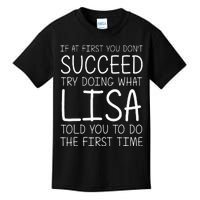 Lisa Gift Name Personalized Birthday Funny Christmas Joke Kids T-Shirt