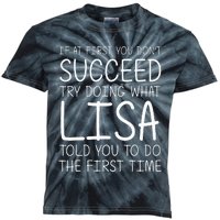 Lisa Gift Name Personalized Birthday Funny Christmas Joke Kids Tie-Dye T-Shirt