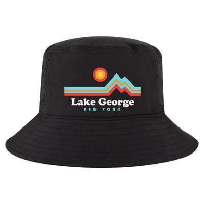 Lake George New York Sunset Mountains Cool Comfort Performance Bucket Hat