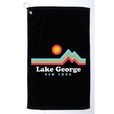 Lake George New York Sunset Mountains Golf Towel
