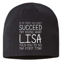 Lisa Gift Name Personalized Birthday Funny Christmas Joke Sustainable Beanie