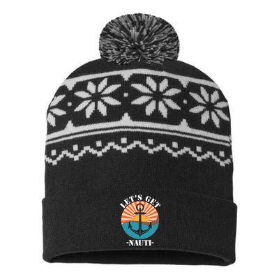 LetS Get Nauti USA-Made Snowflake Beanie