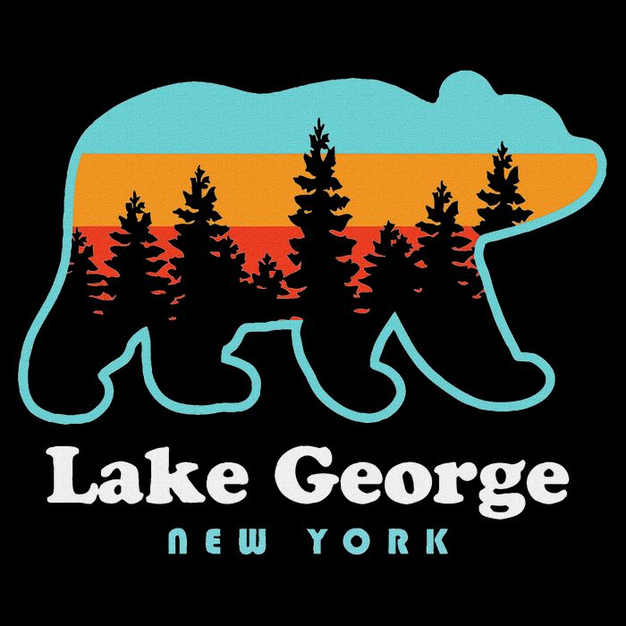 Lake George Ny Bear Lake George New York Tall T-Shirt