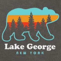 Lake George Ny Bear Lake George New York Cotton Canvas Backpack