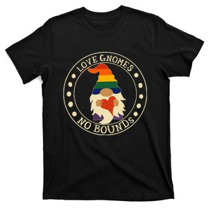 Love Gnomes No Bounds Gnome LGBT Pride T-Shirt