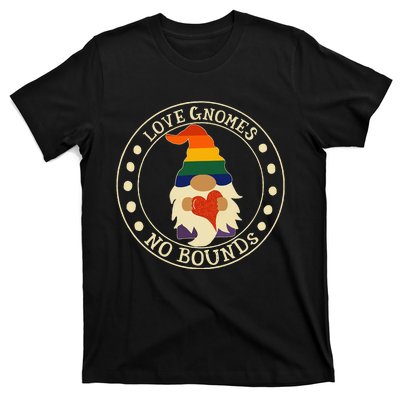 Love Gnomes No Bounds Gnome LGBT Pride T-Shirt