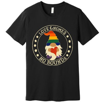 Love Gnomes No Bounds Gnome LGBT Pride Premium T-Shirt