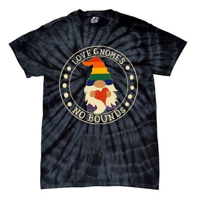 Love Gnomes No Bounds Gnome LGBT Pride Tie-Dye T-Shirt