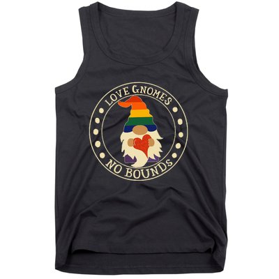 Love Gnomes No Bounds Gnome LGBT Pride Tank Top