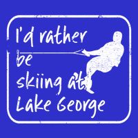 Lake George New York Id Rather Be Water Skiing Great Gift Long Sleeve Shirt