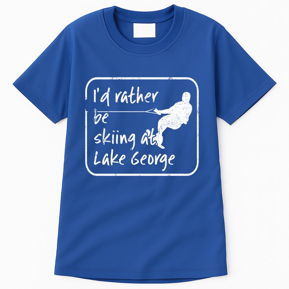 Lake George New York Id Rather Be Water Skiing Great Gift Tall T-Shirt