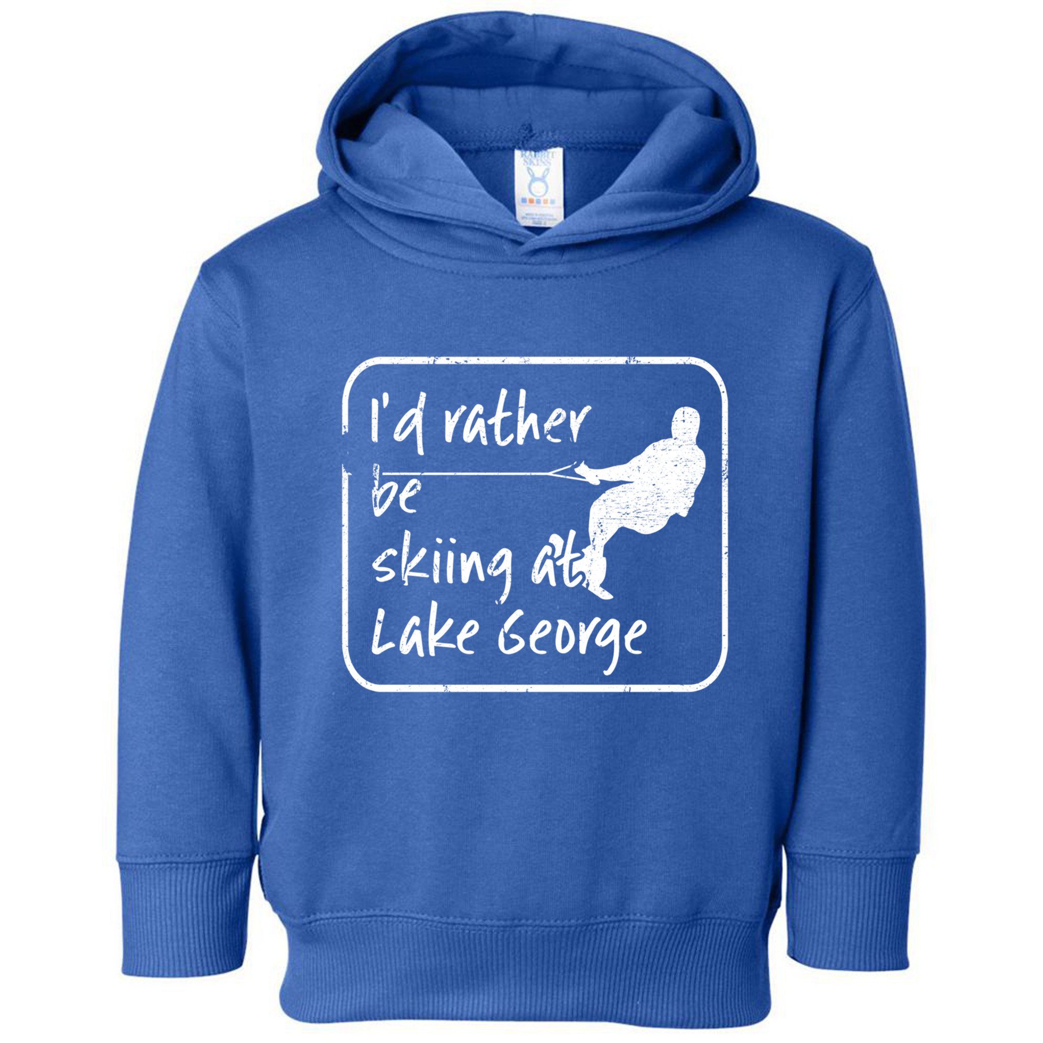 Lake George New York Id Rather Be Water Skiing Great Gift Toddler Hoodie