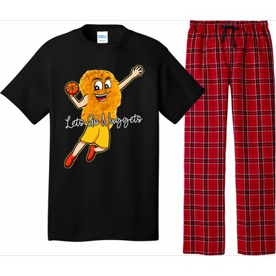 Lets Go Nuggets Chicken Nugget Basketball Player Pajama Set