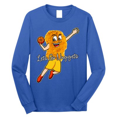 Lets Go Nuggets Chicken Nugget Basketball Player Long Sleeve Shirt