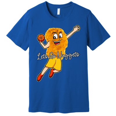 Lets Go Nuggets Chicken Nugget Basketball Player Premium T-Shirt