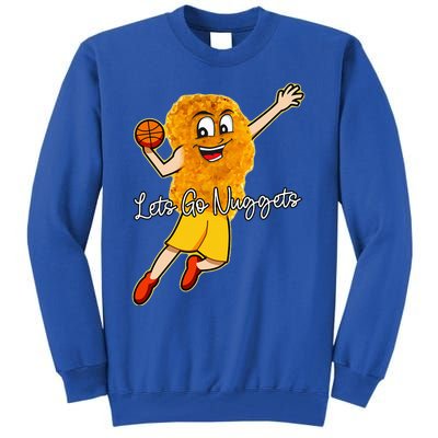 Lets Go Nuggets Chicken Nugget Basketball Player Tall Sweatshirt