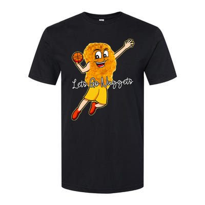 Lets Go Nuggets Chicken Nugget Basketball Player Softstyle CVC T-Shirt