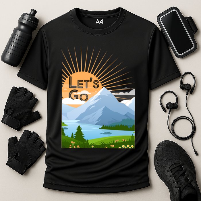 Let's Go Nature Fan Cooling Performance Crew T-Shirt