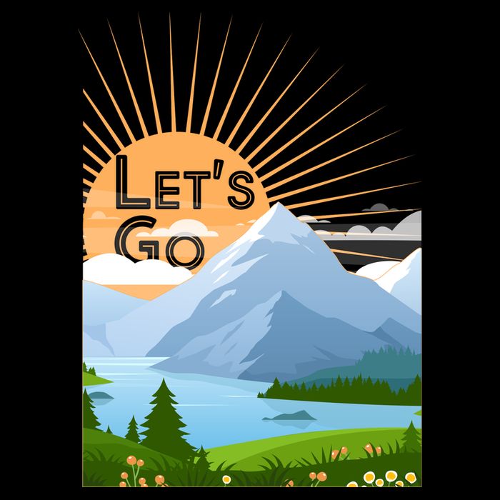 Let's Go Nature Fan Cooling Performance Crew T-Shirt