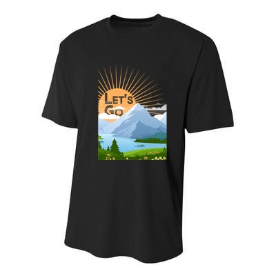 Let's Go Nature Fan Youth Performance Sprint T-Shirt