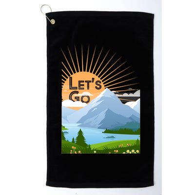Let's Go Nature Fan Golf Towel