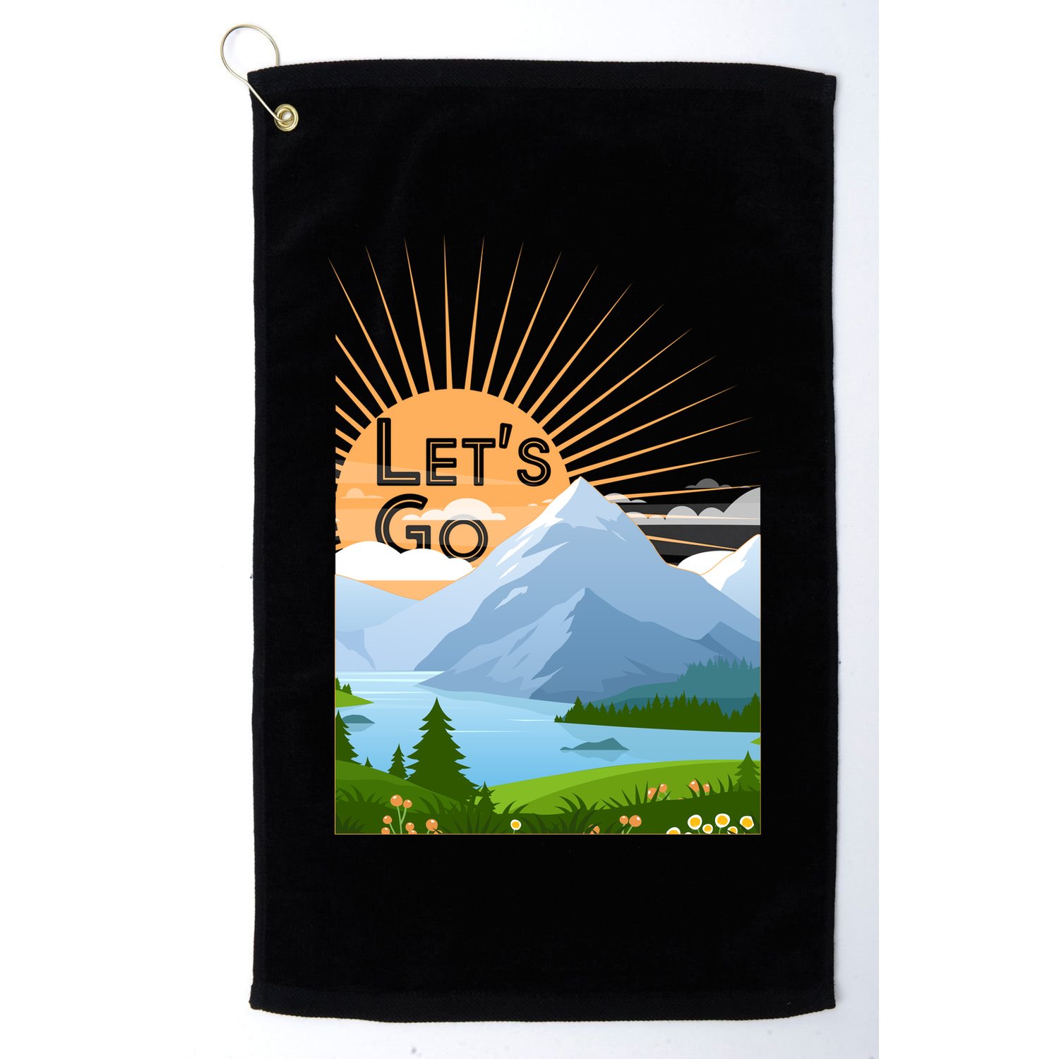 Let's Go Nature Fan Golf Towel