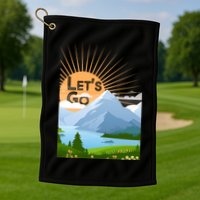 Let's Go Nature Fan Golf Towel