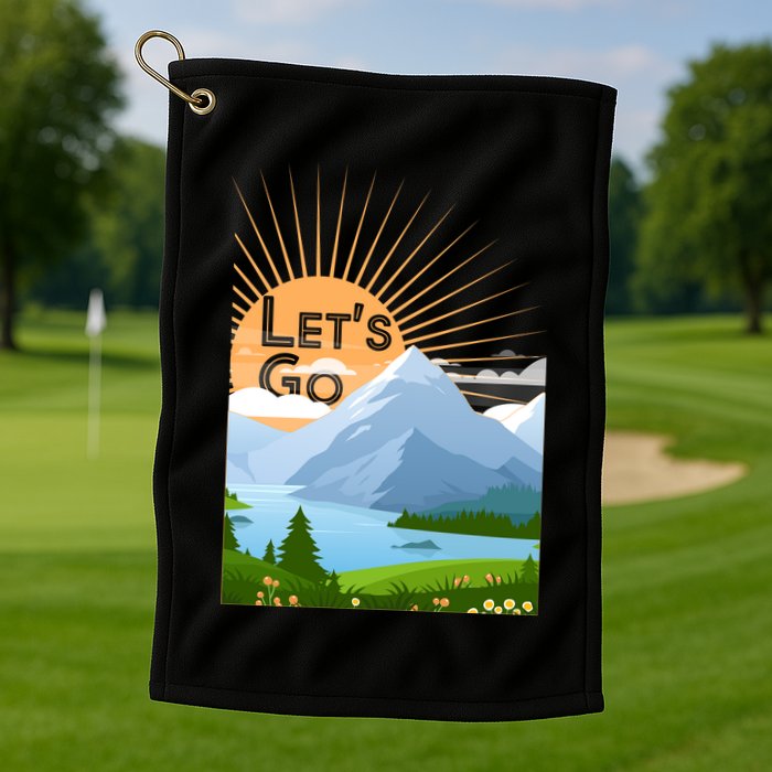 Let's Go Nature Fan Golf Towel