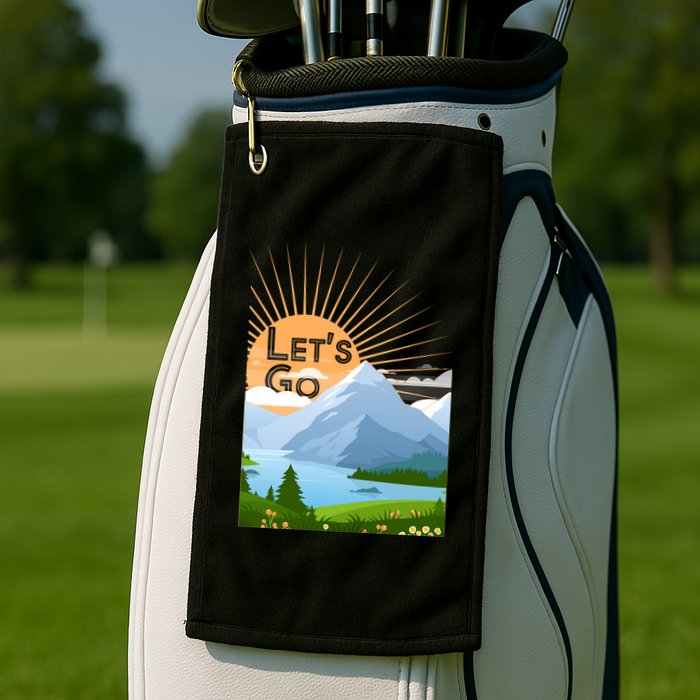 Let's Go Nature Fan Golf Towel