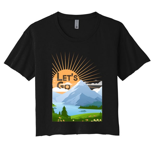Let's Go Nature Fan Crop Top