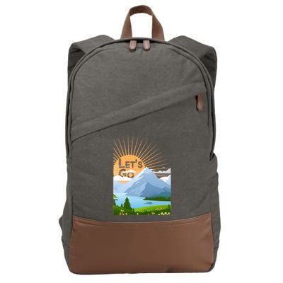 Let's Go Nature Fan Cotton Canvas Backpack