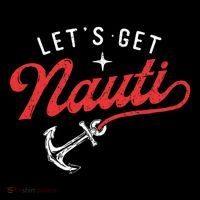 LetS Get Nauti Boating Boat Lover Anchor Captain Flexfit Unipanel Trucker Cap
