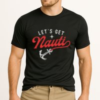 LetS Get Nauti Boating Boat Lover Anchor Captain Performance Shirt
