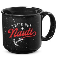 LetS Get Nauti Boating Boat Lover Anchor Captain 15oz Campfire Ceramic Mug