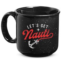 LetS Get Nauti Boating Boat Lover Anchor Captain 15oz Campfire Ceramic Mug