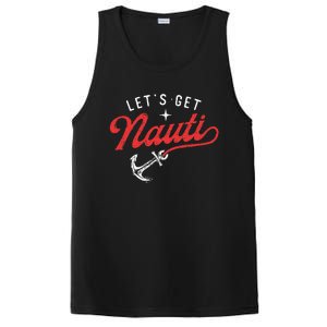 LetS Get Nauti Boating Boat Lover Anchor Captain PosiCharge Competitor Tank