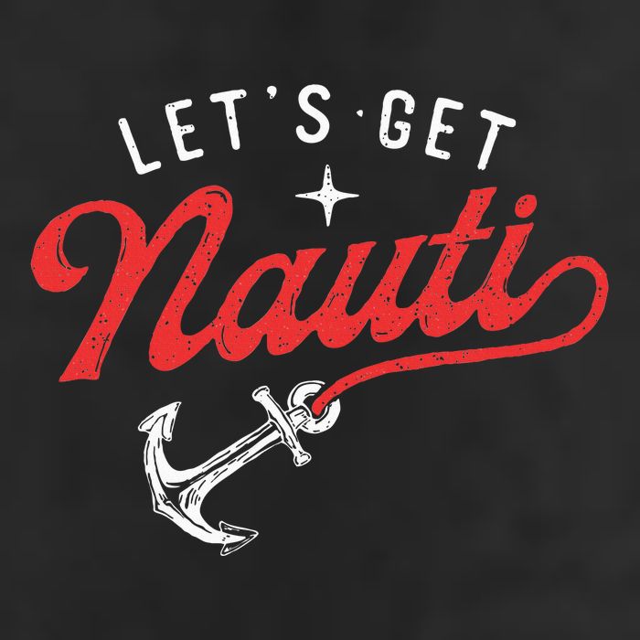 LetS Get Nauti Boating Boat Lover Anchor Captain Golf Towel