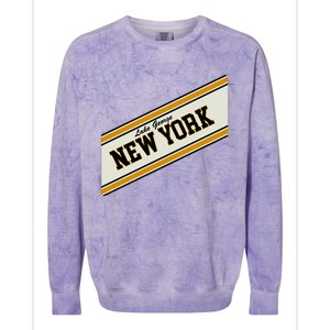 Lake George New York Varsity Logo Colorblast Crewneck Sweatshirt