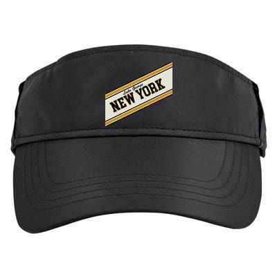 Lake George New York Varsity Logo Adult Drive Performance Visor