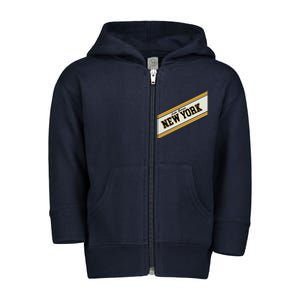 Lake George New York Varsity Logo Toddler Zip Fleece Hoodie