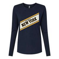 Lake George New York Varsity Logo Womens Cotton Relaxed Long Sleeve T-Shirt