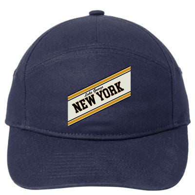 Lake George New York Varsity Logo 7-Panel Snapback Hat