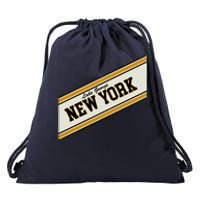 Lake George New York Varsity Logo Drawstring Bag