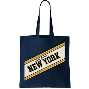 Lake George New York Varsity Logo Tote Bag