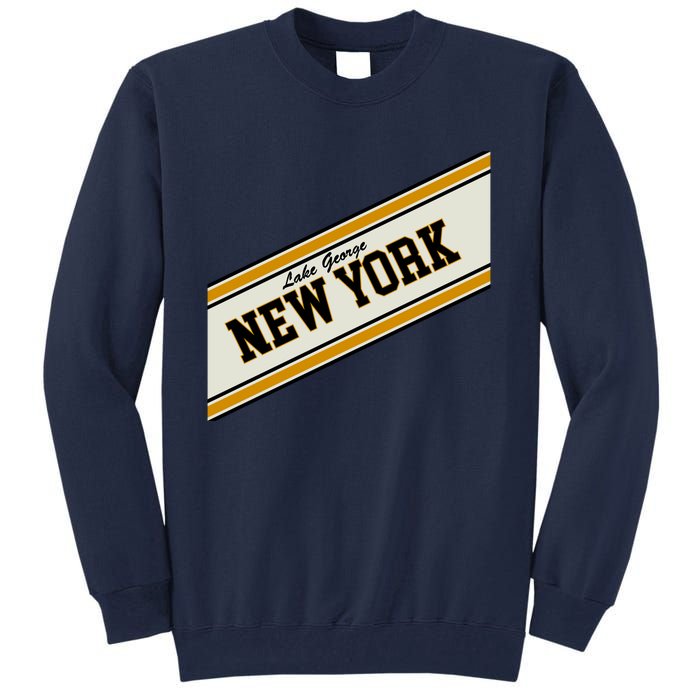 Lake George New York Varsity Logo Tall Sweatshirt